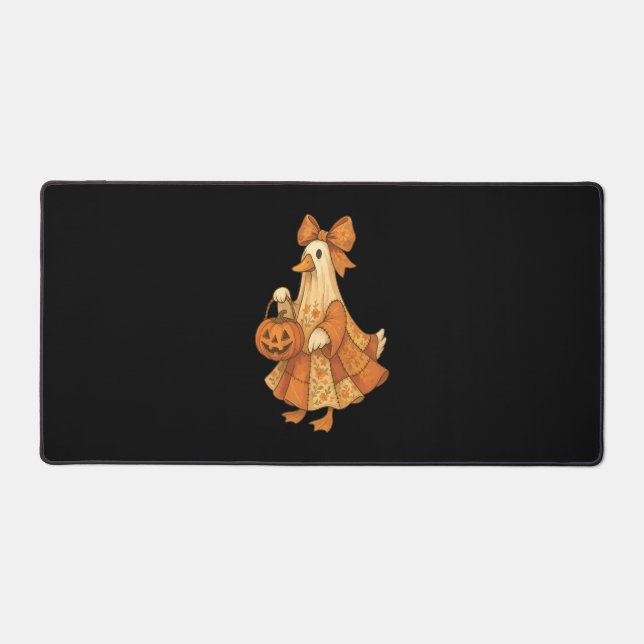 Cute Duck Patchwork Halloween Party Desk Mat (Front)