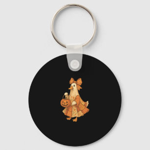 Cute Duck Patchwork Halloween Party Key Ring