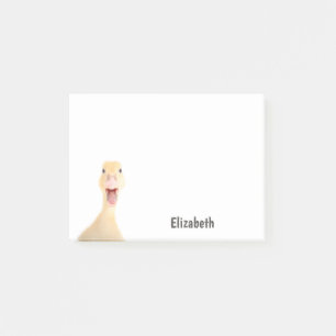Cute Duck Personalised Name Post-it Notes