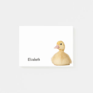 Cute Duck Personalised Name Post-it Notes