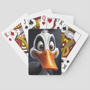 Cute duck. playing cards