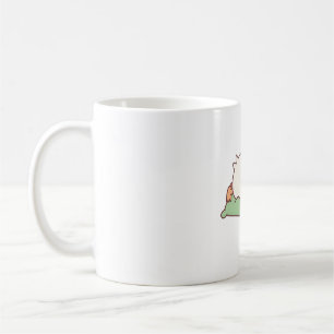 Cute Duck Sleeping On Pillow Coffee Mug