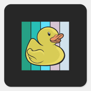 Cute Duck Square Sticker