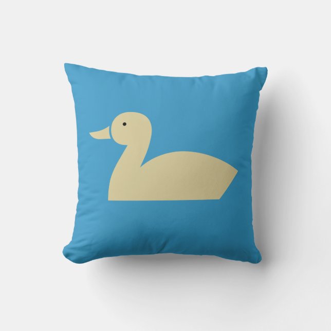 Cute Duck Throw Pillow (Front)