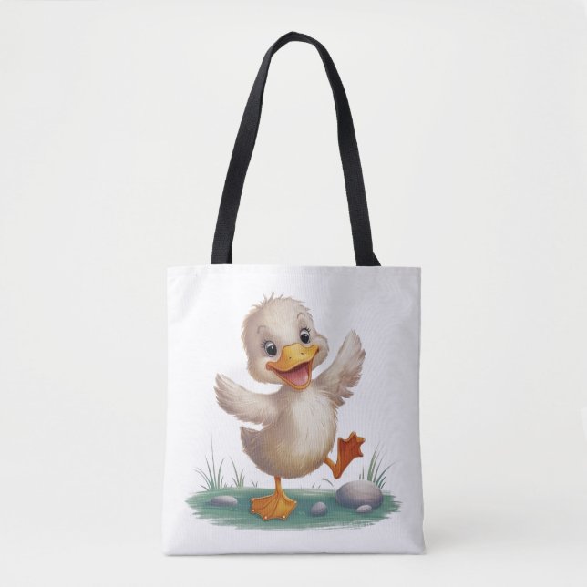 Cute Duck Tote Bag (Front)