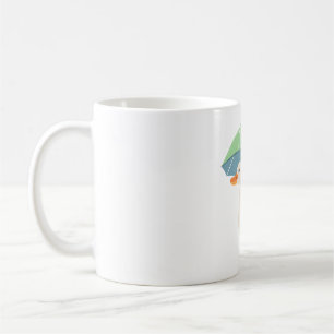 cute duck with umbrella coffee mug