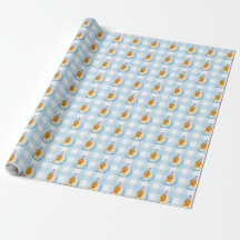 Cute Duckling Birthday Party Wrapping Paper