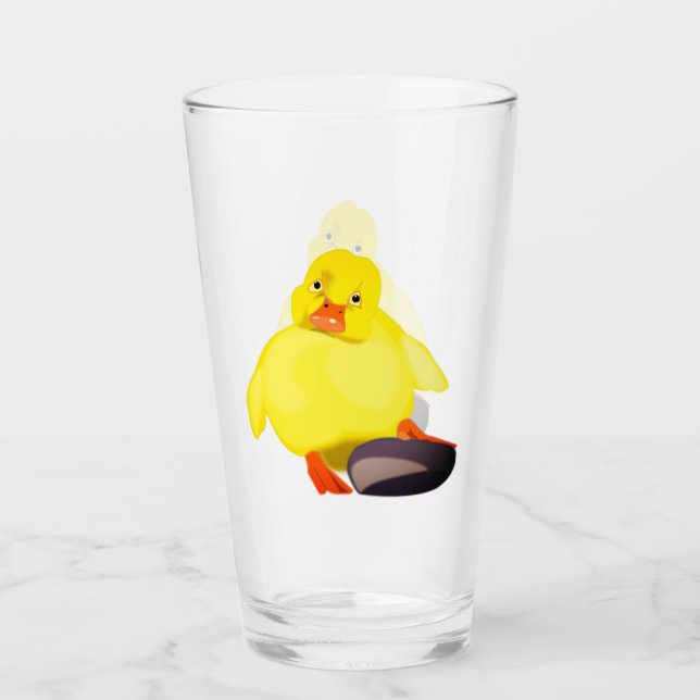 Cute Duckling Glass (Front)
