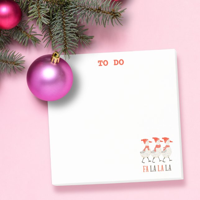 Cute Ducks Christmas To Do List Post-It Notes (Creator Uploaded)