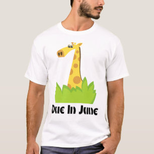 Cute Due In June Maternity T-shirt