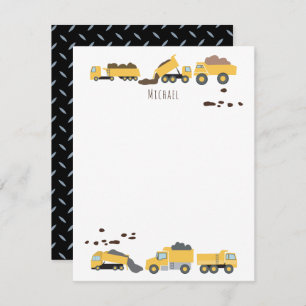 Cute Dump Trucks Construction Trucks Kids Card