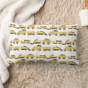 Cute Dump Trucks Construction Trucks  Lumbar Cushion