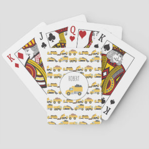 Cute Dump Trucks Construction Trucks Playing Cards