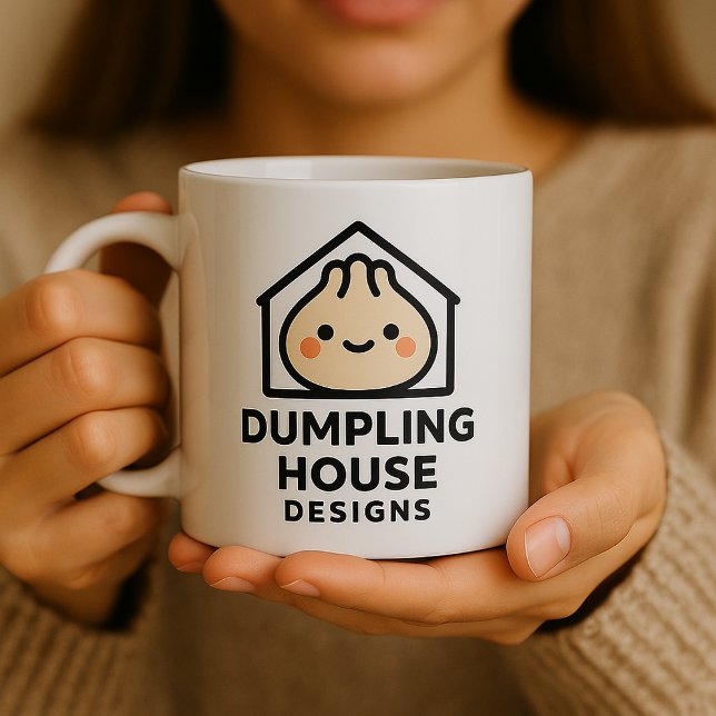 Cute Dumpling House Designs Logo Coffee Mug (Creator Uploaded)