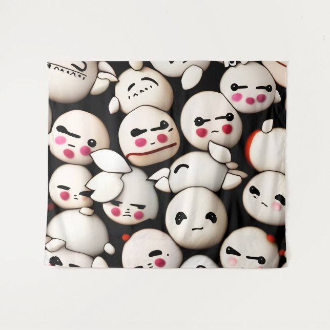 Cute Dumplings Tapestry (Front (Horizontal))