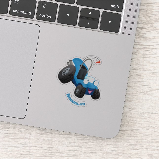 Cute dune buggy off road vehicle cartoon (Detail)