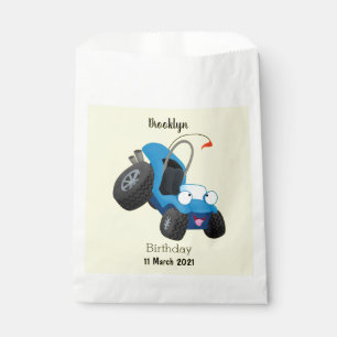 Cute dune buggy off road vehicle cartoon favour bag
