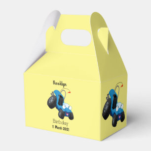 Cute dune buggy off road vehicle cartoon favour box