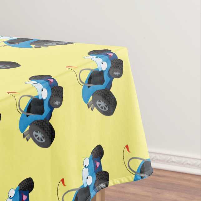 Cute dune buggy off road vehicle cartoon tablecloth (In Situ)