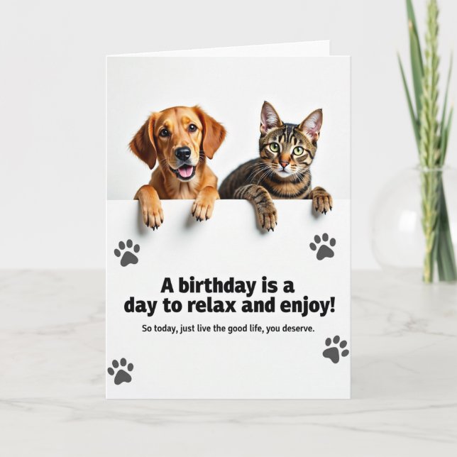 Cute Duo Birthday Card (Front)