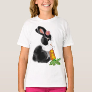 Cute Dutch Baby Bunny Rabbit Carrot Design Animal T-Shirt