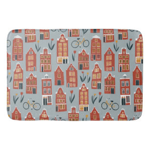 Cute Dutch Houses - Amsterdam canal house Bath Mat