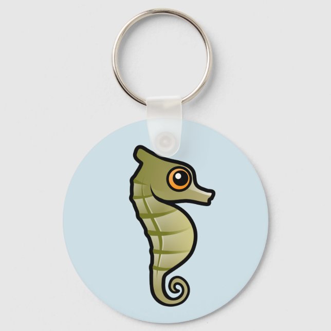 Cute Dwarf Seahorse Key Ring (Front)