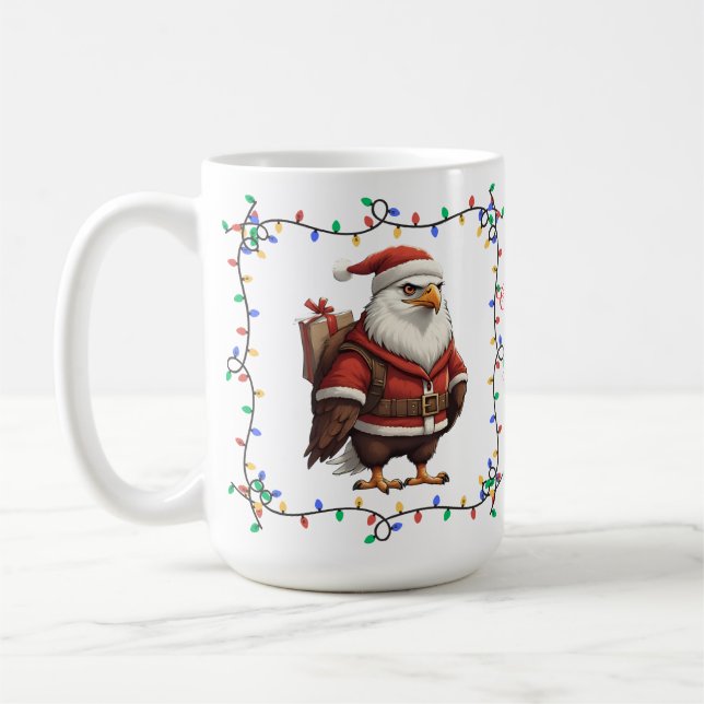 Cute Eagle Christmas Mug (Left)