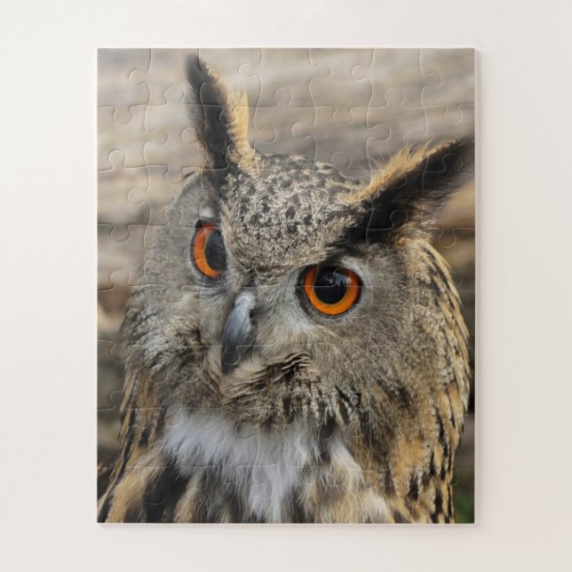 Cute eagle owl jigsaw puzzle (Vertical)