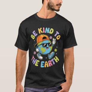 Cute Earth Day 2025 Funny Earth Day Kids Toddler B T-Shirt