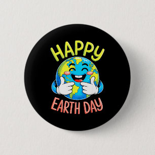 Cute Earth Day 2026 Earth Day Funny Save The Plane 6 Cm Round Badge