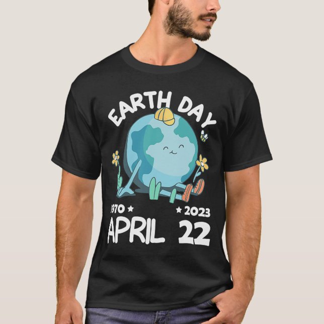 cute earth day 53rd anniversary earth day  13 T-Shirt (Front)