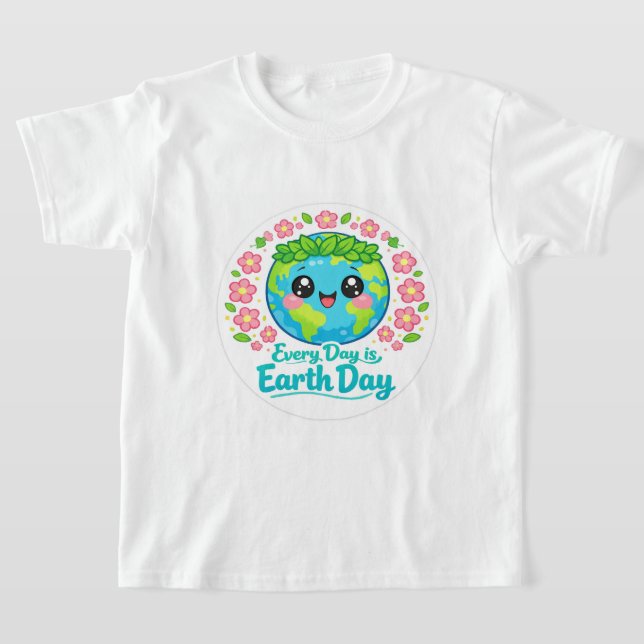 Cute Earth Day Boys T-Shirt (Laydown)