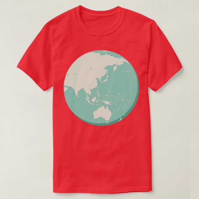 Cute Earth Day Globe T-Shirt (Design Front)