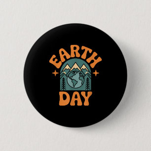 Cute Earth Day Nature And Planet For All The Famil 6 Cm Round Badge