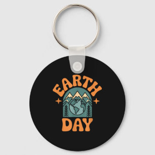 Cute Earth Day Nature And Planet For All The Famil Key Ring