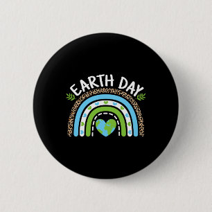 Cute Earth Day Rainbow Planet Nature Lover Women G 6 Cm Round Badge