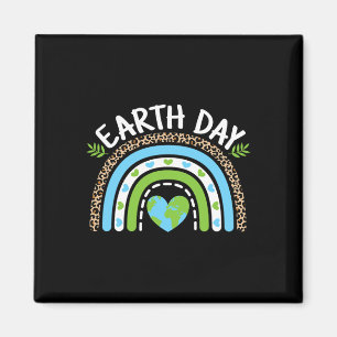 Cute Earth Day Rainbow Planet Nature Lover Women G Magnet