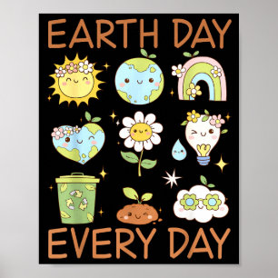Cute earth day save the planet earth day 2026 poster