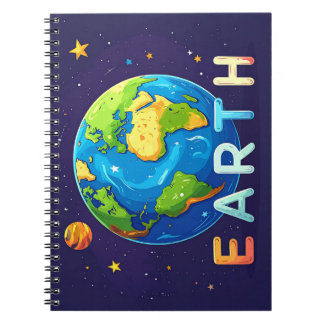 Cute Earth Design – Educational Notebook