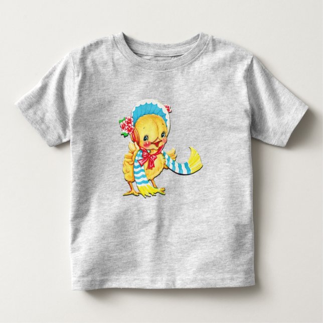 Cute Easter Baby Chic Unisex Grey Toddler T Shirt (Front)