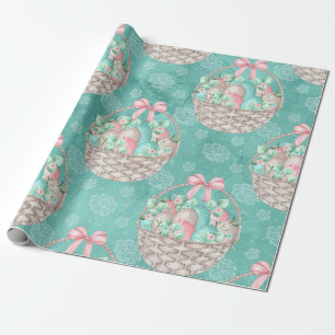 Cute Easter Basket Wrapping Paper