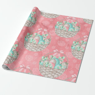Cute Easter Basket Wrapping Paper