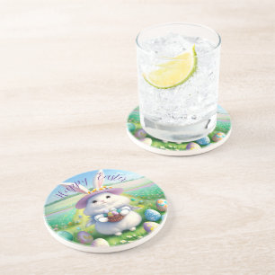 Cute Easter Bunny 01 Coaster