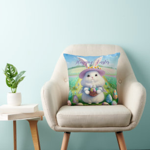 Cute Easter Bunny 01 Cushion