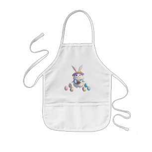 Cute Easter Bunny 01 Kids Apron