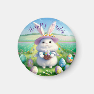 Cute Easter Bunny 01 Magnet