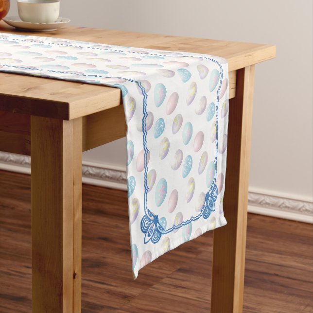 Cute Easter Bunny 01 Short Table Runner (In Situ)