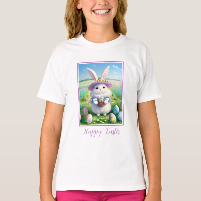 Cute Easter Bunny 01 T-Shirt (Front)