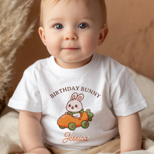 Cute Easter Bunny 1st Birthday Party Baby T-Shirt